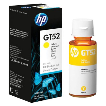 Чернила HP GT52 (M0H56AE) для InkTank 315/410/415, SmartTank 500/515/615 желтые, ресурс 8000 страниц, оригинальные 