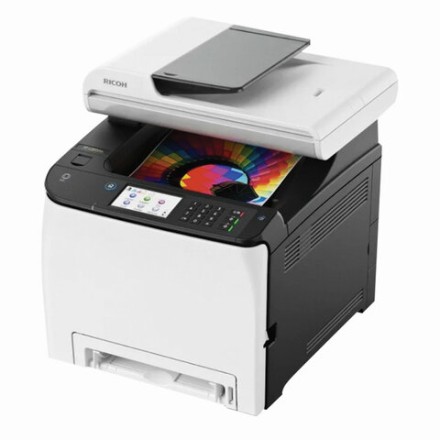 МФУ лазерное ЦВЕТНОЕ RICOH SP C261SFNw "4 в 1", А4, 20 стр/мин, ДУПЛЕКС, ДАПД, сетевая карта, WiFi, 408237 