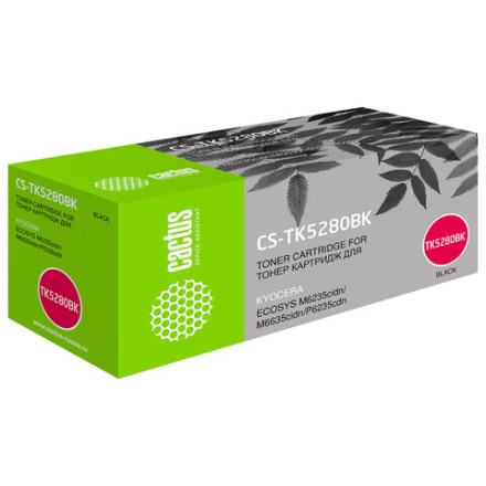 Картридж лазерный CACTUS (CS-TK5280BK) для Kyocera P6235cdn/M6235cidn/M6635cidn, черный, ресурс 13000 страниц 