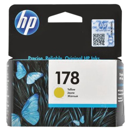 Картридж струйный HP (CB320HE) Photosmart C6383/D5463 №178, желтый, оригинальный, ресурс 300 стр. 