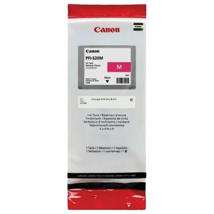 Картридж струйный CANON (PFI-320M) для imagePROGRAF TM-200/205/300/305, пурпурный, 300 мл, оригинальный, 2892C001 