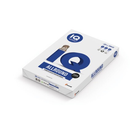 Бумага офисная IQ ALLROUND, БОЛЬШОГО ФОРМАТА (297х420 мм), А3, 80 г/м2, 500 л., марка В, Mondi, белизна 162% 