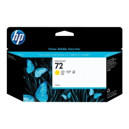 Картридж струйный для плоттера HP (C9373A) Designjet T610/795/1100 и др., №72, желтый, 130 мл, оригинальный 