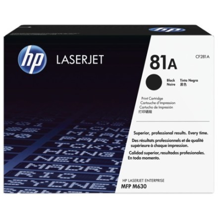 Картридж лазерный HP (CF281A) LaserJet M604n/M604dn/M605/M606/M630, №81A, оригинальный, ресурс 10500 страниц 