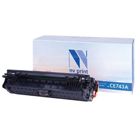 Картридж лазерный NV PRINT (NV-CE743A) для HP CP5220/CP5225/CP5225dn/CP5225n, пурпурный, ресурс 7300 страниц 