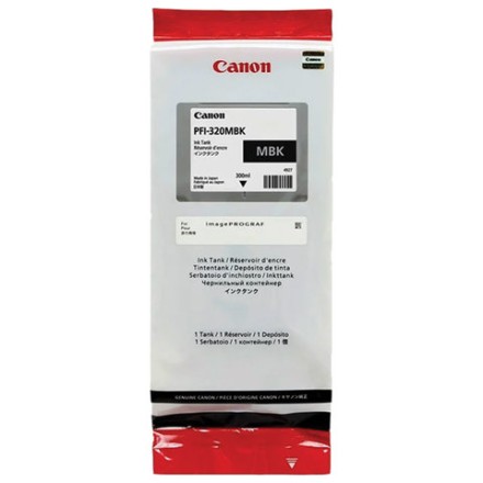 Картридж струйный CANON (PFI-320MBk) для imagePROGRAF TM-200/205/300/305, матовый черный, 300 мл, оригинальный, 2889C001 