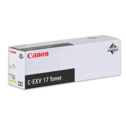 Тонер CANON (C-EXV17Y) iR4080/4580/5185, желтый, оригинальный, ресурс 30000 стр., 0259B002 